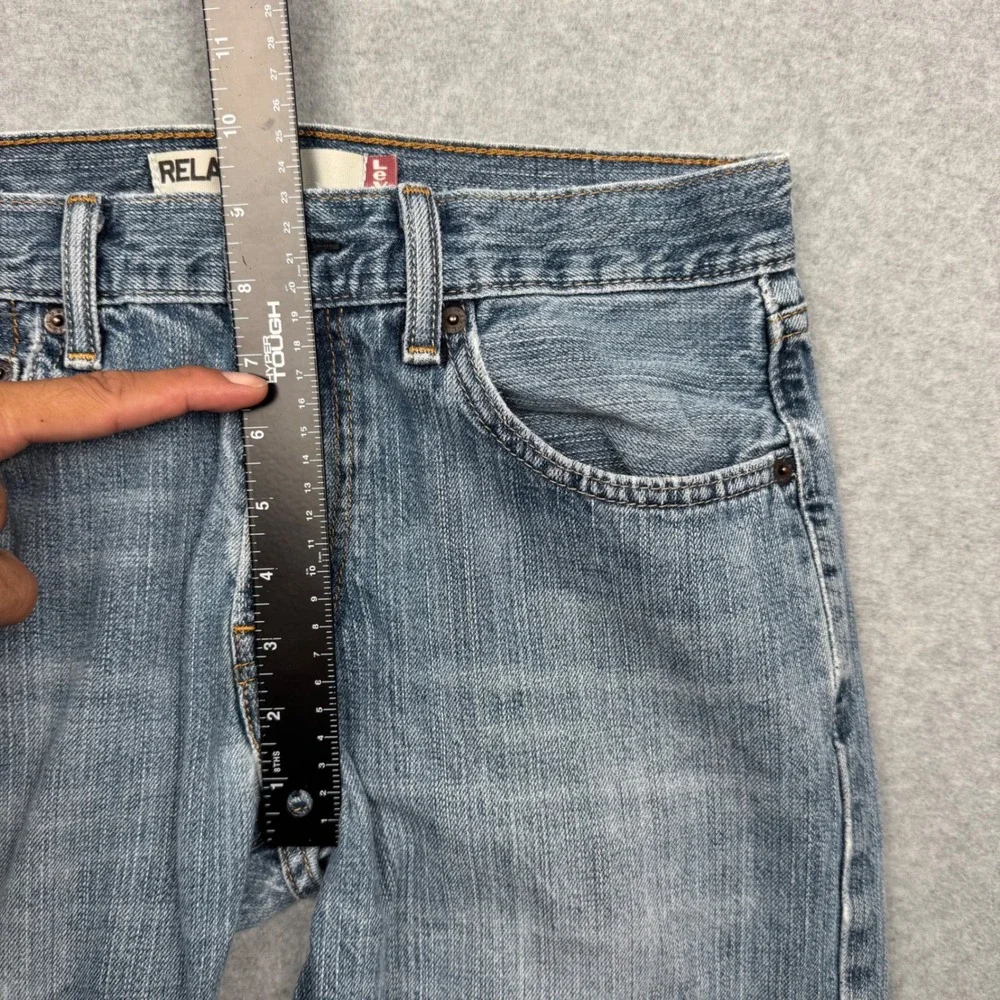 Levis 559 Relaxed Straight Jeans Mens 29x30 Light Wash Blue Denim Y2K VTG